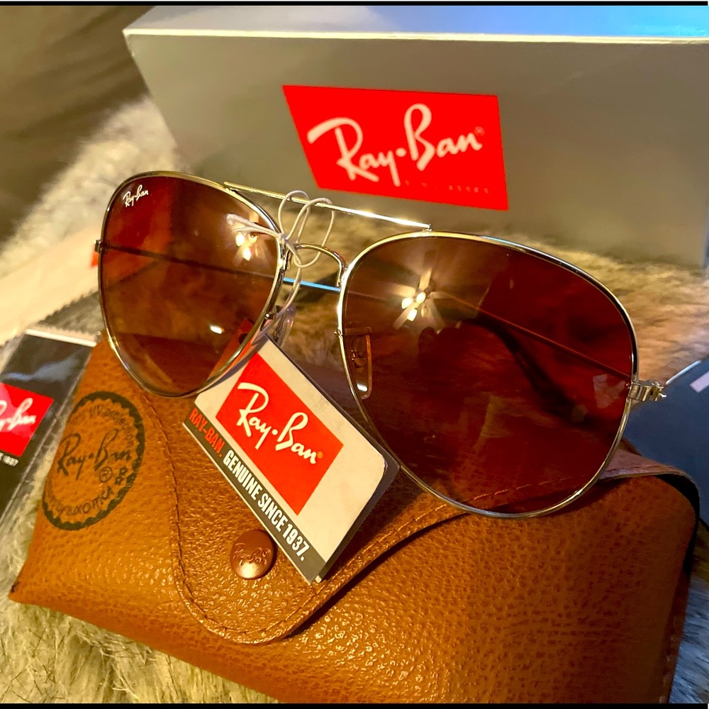 Ray Ban SunGlasses  with Carrying case, box, and tags.